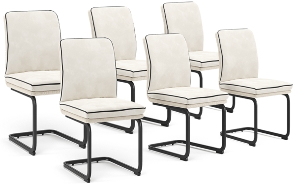 Freischwinger Eleganza Beige 6er Set Vicco