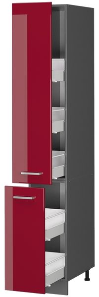 Apothekerschrank R-Line Rot Hochglanz 30 cm Vicco Bild 4