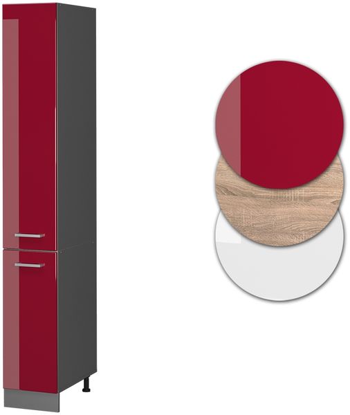 Apothekerschrank R-Line Rot Hochglanz 30 cm Vicco Bild 6