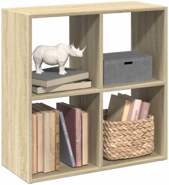 vidaXL Raumteiler-Bücherregal Sonoma-Eiche 69,5 x 29 x 69,5 cm 858005