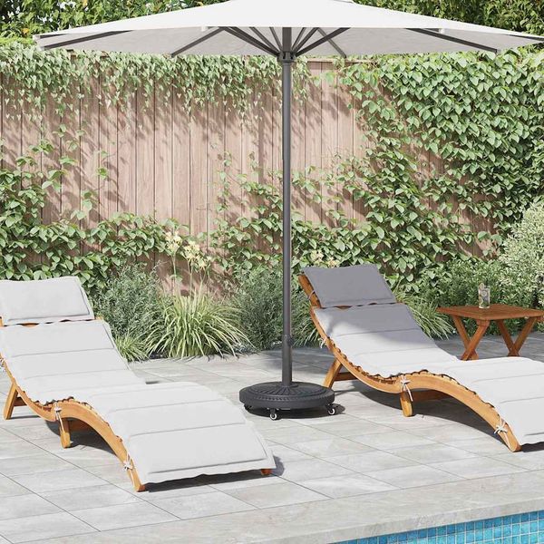 vidaXL Sonnenschirmständer Art Deco Schwarz Ø 45 x 39.5 cm Eisen 42002567