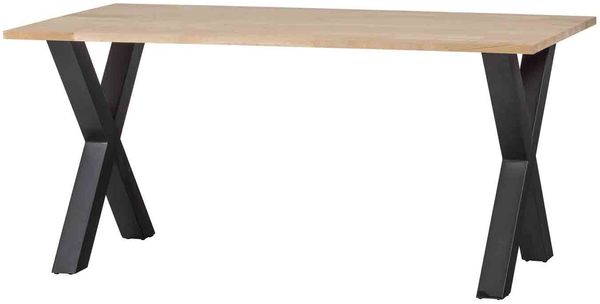 Esstisch Tablo Eiche mit Metallgestell, modernes Design, natur, rechteckig, 180 cm