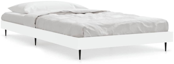 vidaXL Bettgestell Weiß 90x190 cm Holzwerkstoff 832301