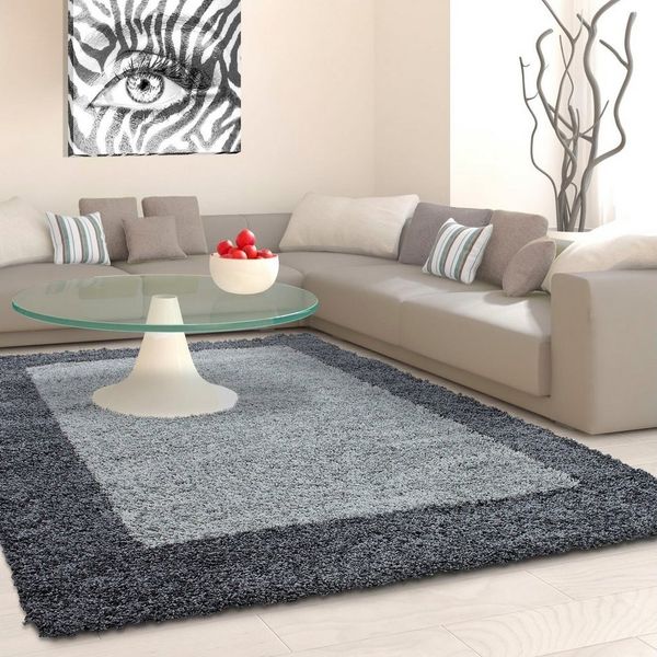 Shaggy Teppich LIFE GREY 80 X 150cm Rechteck