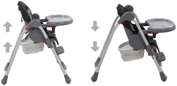 Baby-Hochstuhl Grau Bild 2