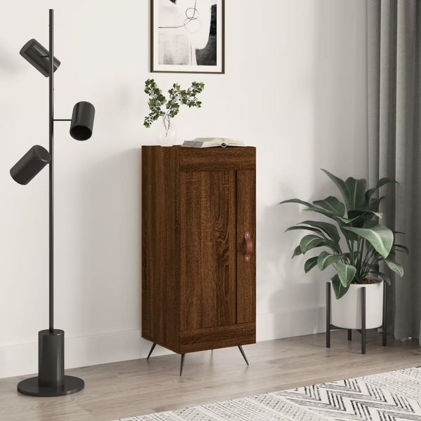 vidaXL Sideboard Braun Eichen-Optik 34,5x34x90 cm Holzwerkstoff 830419