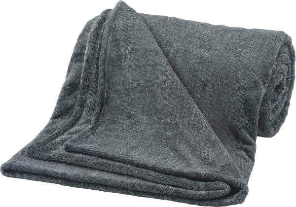 Bugatti 'Melange' Wohndecke in melierter Optik, Polyester, Grau, 160 x 220 cm
