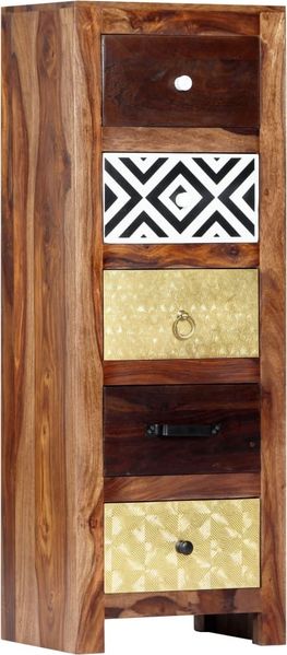 vidaXL Beistellschrank 40x30x110 cm Massivholz Akazie 247733