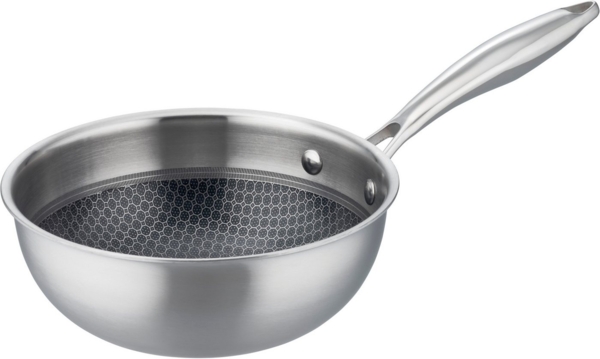 GSW Sauteuse Inoxxa Black, Edelstahl (1-tlg), Schwenkpfanne aus Dreischicht-Material mit Antihaft-Versiegelung