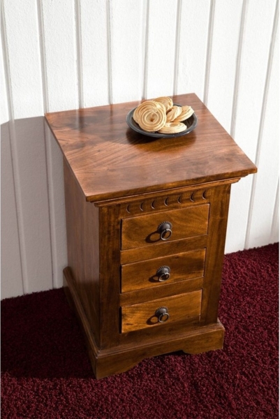 Massivmoebel24 Nachttisch Nachttisch Akazie 40x38x59 honig lackiert OXFORD #0502 Bild 2