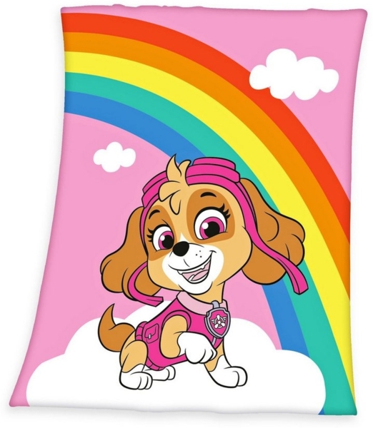 Paw Patrol Decke Skye Fleecedecke Mädchen Kinder 130 x 170 cm