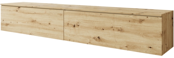 TV-Lowboard Stone 180, ohne Beleuchtung, Farbe: Artisan Eiche