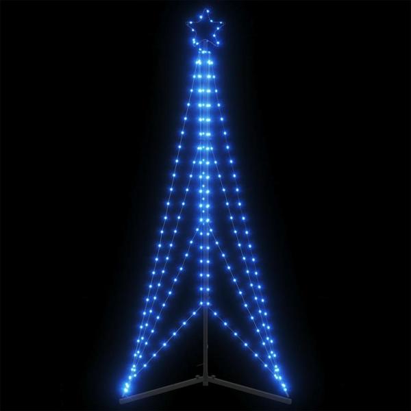 vidaXL Weihnachtsbaum-Beleuchtung 363 LEDs Blau 182 cm 4016410