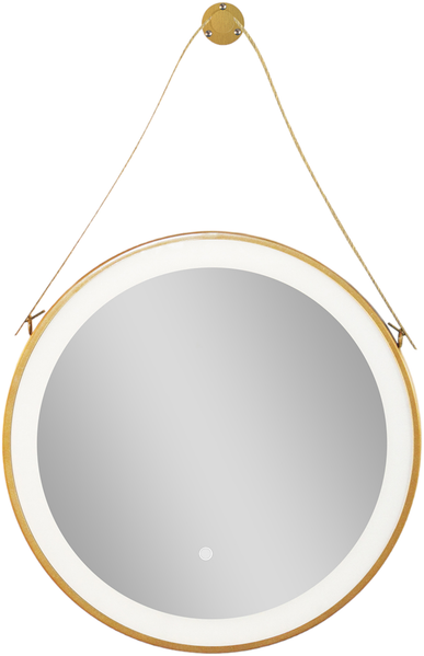 Sanotechnik Spiegel mit indirekter Beleuchtung Hanger, gold, 60x60 cm