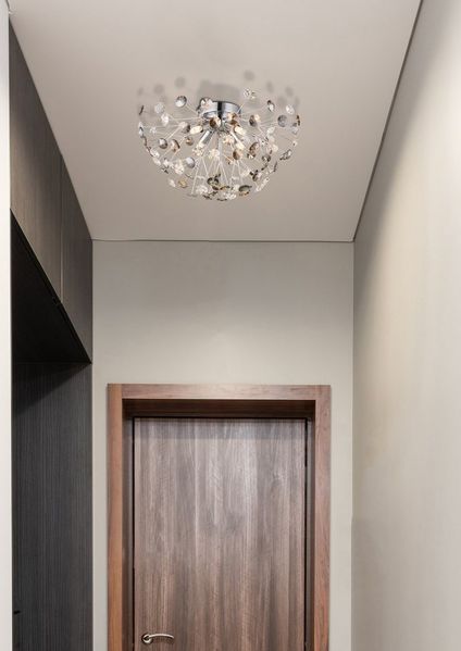 GLOBO LIGHTING Deckenleuchte KATRINA, LED fest integriert, Warmweiß, Deckenlampe Wohnzimmer-Leuchte Schlafzimmer-Leuchte Flur Küche