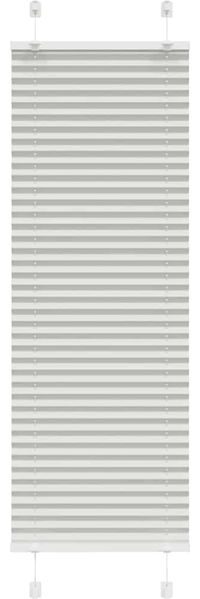 vidaXL Plissee Hellgrau 40x100 cm Stoffbreite 39,4 cm Polyester 4015318