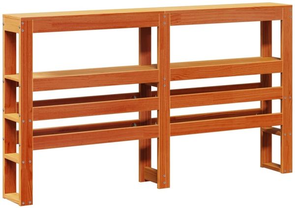 vidaXL Massivholzbett ohne Matratze Wachsbraun 150x200 cm Kiefernholz 3306380 Bild 6