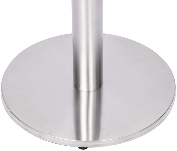 vidaXL Bistrotisch-Gestell Silbern Ø45x107 cm Edelstahl 325440 Bild 4