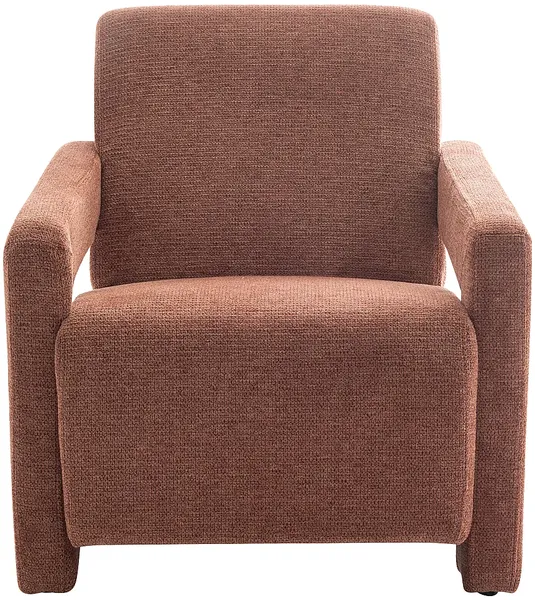 Vente-unique - ISPARTA Sessel Stoff Rot - B 83 cm x H 71 cm x L 65 cm