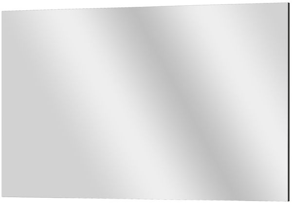 Spiegel vito Renell, Glas, Holzwerkstoff, Schwarz, Verspiegelt, 97 x 60 x 3 cm