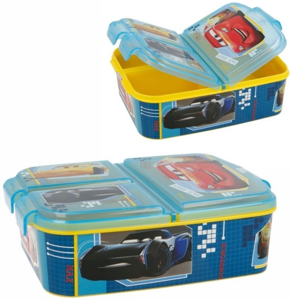 Disney Cars Lunchbox Brotdose Race 3 Fächer Disney Cars Lunch to Go Vesper Dose