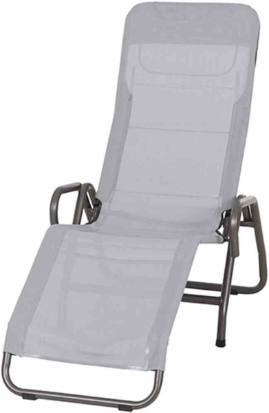 Siena Garden Sonnenliege BITO, 139 x 72 x 118 cm taubenblau J40970 hellgrau