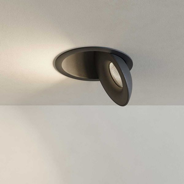 s.luce Santa Deep LED-Einbaustrahler schwenkbar & dimmbar Schwarz