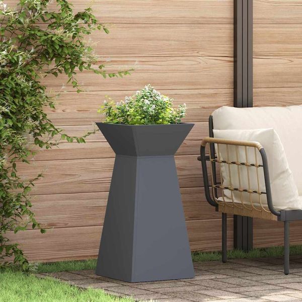 vidaXL Säulen Pflanzer 2 pcs Anthrazit 35 x 35 x 73 cm 873843