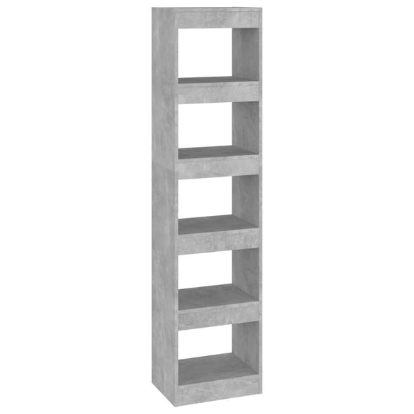 Bücherregal | Standregal Betongrau 40x30x166 cm