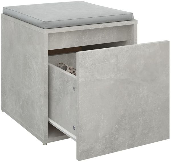 vidaXL Schubladenbox Betongrau 40,5x40x40 cm Holzwerkstoff 808778 Bild 5