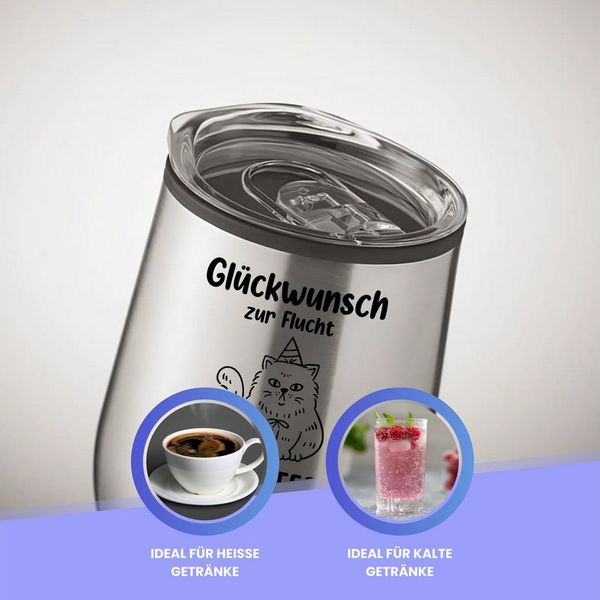 Lasernauten Becher Becher mit Gravur Abschied Kollegin Kollege Geschenk Verabschiedung, mit Gravur