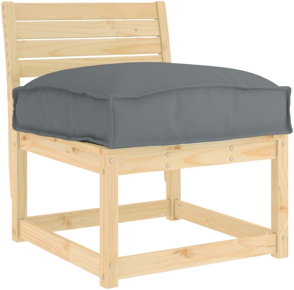 vidaXL Kissen Anthrazit 50 x 50 x 12 cm Oxford-Stoff 42001468