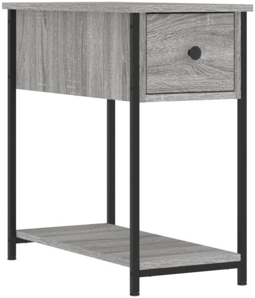 vidaXL Nachttisch, Holzwerkstoff, 30 x 60 x 60 cm, Grau Sonoma