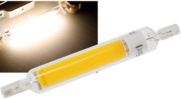 LED Strahler 8W R7s "RS118 COB8"360°, 4200k, 950lm, 118mm, neutralweiß