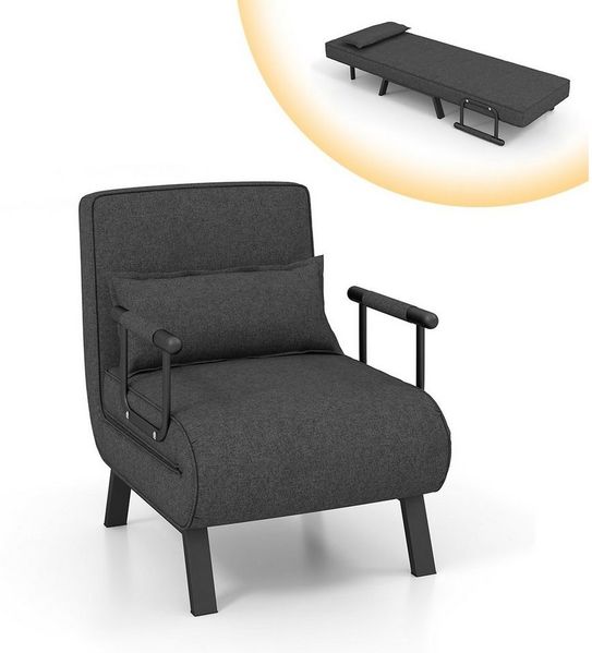 COSTWAY Schlafsofa, 4 in 1,klappbar,mit verstellbarer Rückenlehne,150 kg