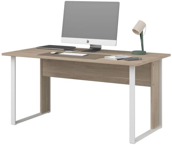 Schreibtisch Remote in Eiche und weiß 150 x 80 cm Bild 6