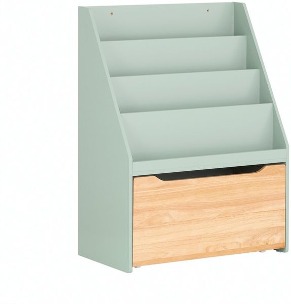 SoBuy KMB95-GR Kinderregal, MDF, Lackiert, Grün, 62 x 80 x 30 cm