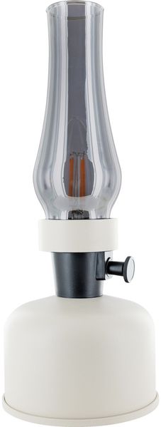 Schwaiger LED Akku-Tischleuchte Retro weiß 28 cm warm dimmbar