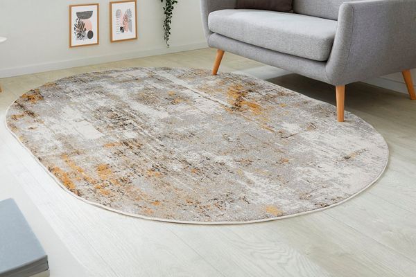 LUXOR living Teppich Montreal, oval, Höhe: 12 mm, Kurzflor, modernes Design, Wohnzimmer, Schlafzimmer