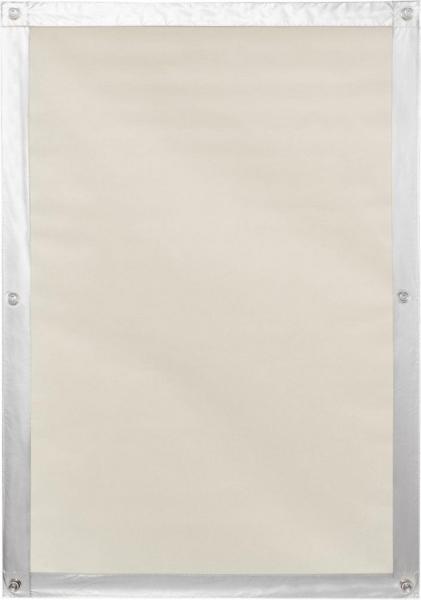 Dachfensterrollo Haftfix Hitzeschutz Abdunkelung, LICHTBLICK ORIGINAL, verdunkelnd, ohne Bohren, verspannt, Haftfix, mit Thermobeschichtung, mit Saugnapf, Beige, B94 x H91 cm