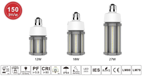 Synergy 21 LED HID Corn Retrofit E27 360° 18W nw