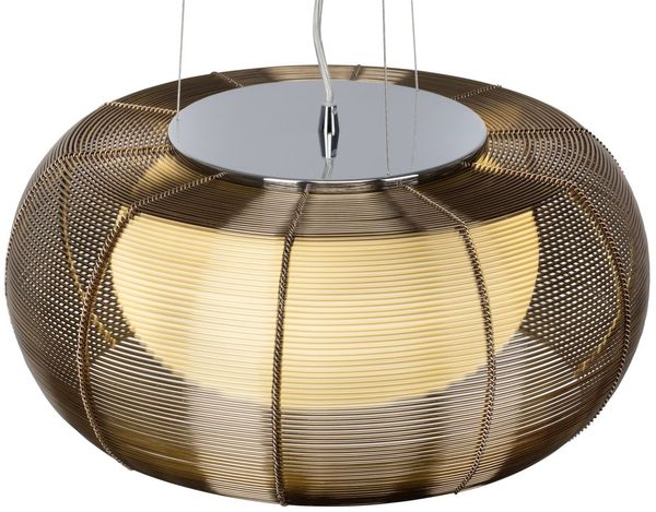 BRILLIANT Lampe Relax Pendelleuchte 40cm bronze/chrom | 2x A60, E27, 30W, g.f. Normallampen n. ent. | In der Höhe einstellbar / Kabel kürzbar | Für LED-Leuchtmittel geeignet