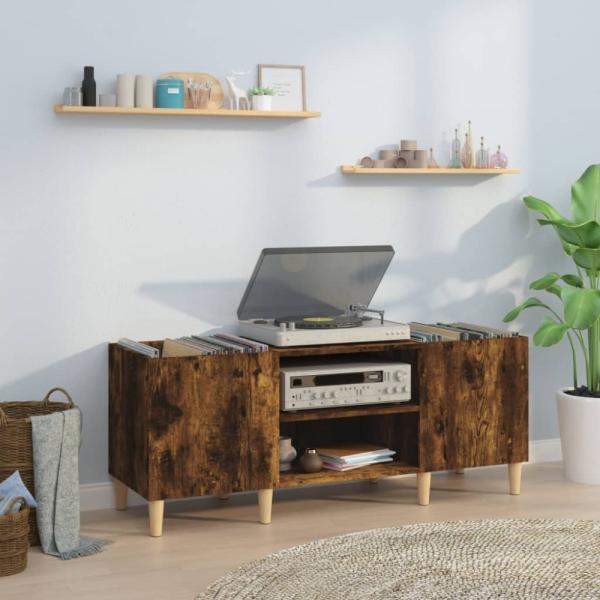 vidaXL Plattenschrank Räuchereiche 121x38x48 cm Holzwerkstoff 831930