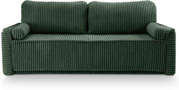 Schlafsofa (B/H/T: 225x96x93 cm) in Smaragdgrün Bild 2