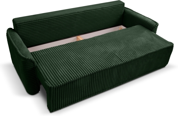Schlafsofa (B/H/T: 225x96x93 cm) in Smaragdgrün Bild 3