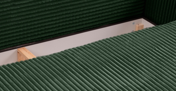 Schlafsofa (B/H/T: 225x96x93 cm) in Smaragdgrün Bild 9