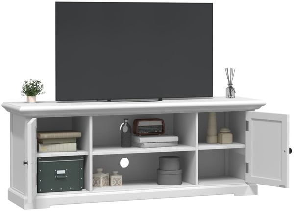 vidaXL TV-Schrank Weiß 110x30x41 cm Holzwerkstoff 4009903 Bild 4