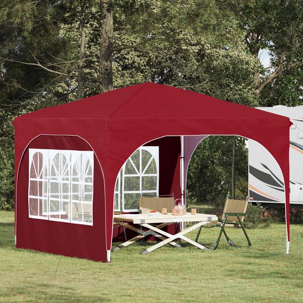 vidaXL Pop-up Partyzelt 290 x 290 x 245 cm Bordeauxrot 42019862