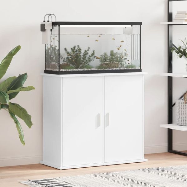 vidaXL Aquariumständer Weiß 81x36x73 cm Holzwerkstoff 833623