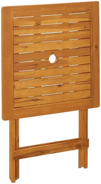 vidaXL 3-tlg. Bistro-Set Beige Stoff und Massivholz 3281811 Bild 8